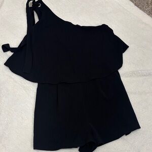She + Sky Elegant Black Romper